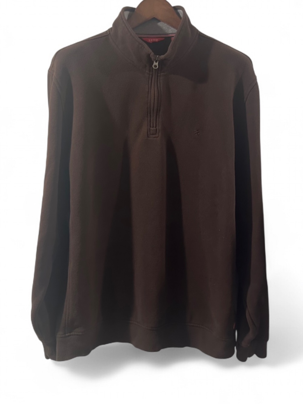 Y2K Brown Quarter-Zip Pullover Size Men’s XL